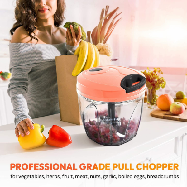 Hand-Pull Vegetable Chopper – Easy One-Pull Manual Cutter for Effortless Kitchen Prep - Image 3