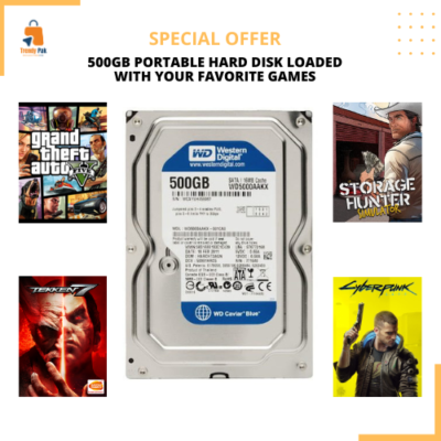 500GB Hard Drive Pre-Loaded with Your Favorite Games – Instant Play, No Installation Required!